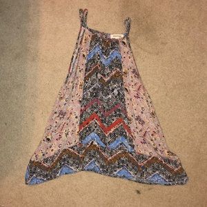 Colorful flowy tank top